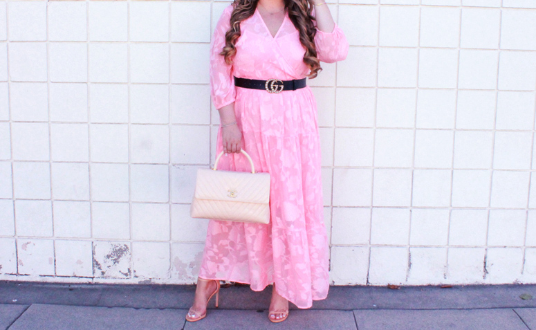 Vestido longo rosa: 60 modelos com a cor tendência do momento