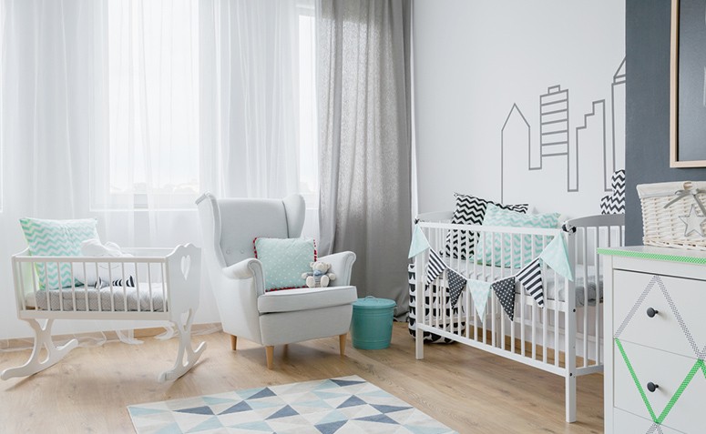 70 ideias de quarto de bebê masculino que são uma fofura