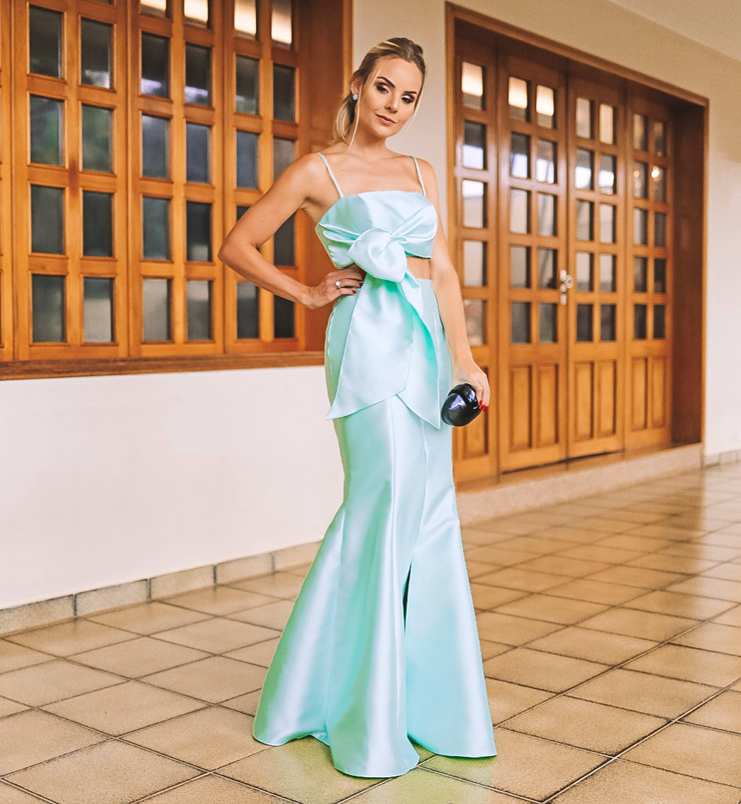 vestido festa chique