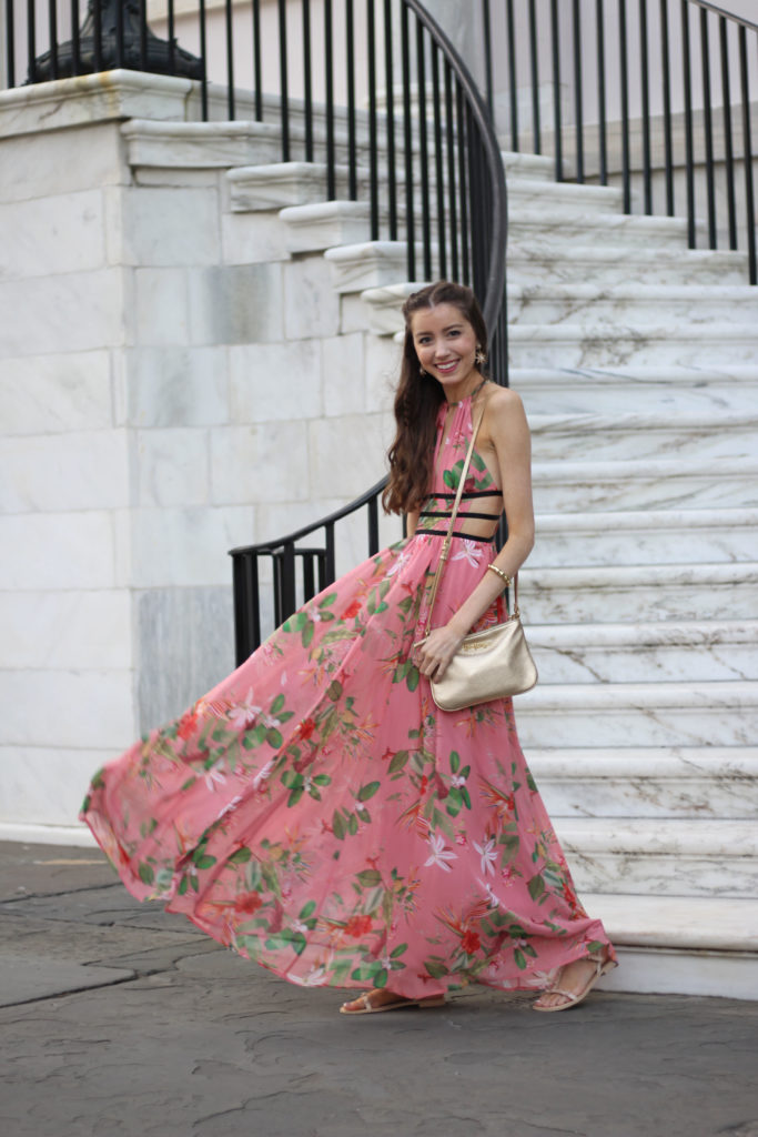 vestido florido para senhoras