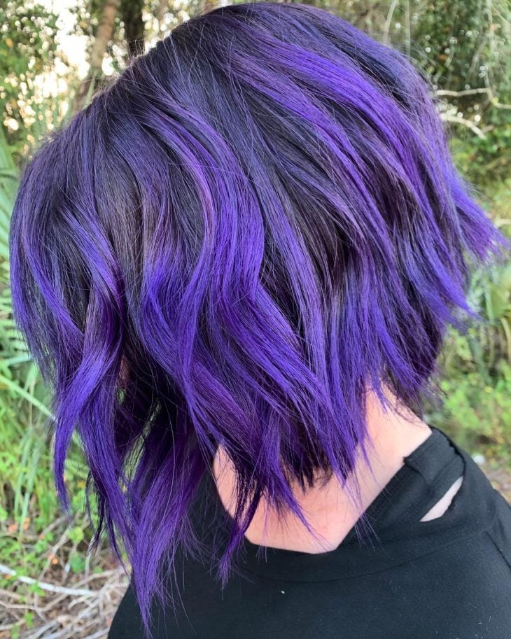 cabelo roxo homem