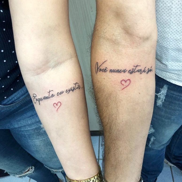 55 Ideias de Tatuagens para Fazer com Namorado e Namorada