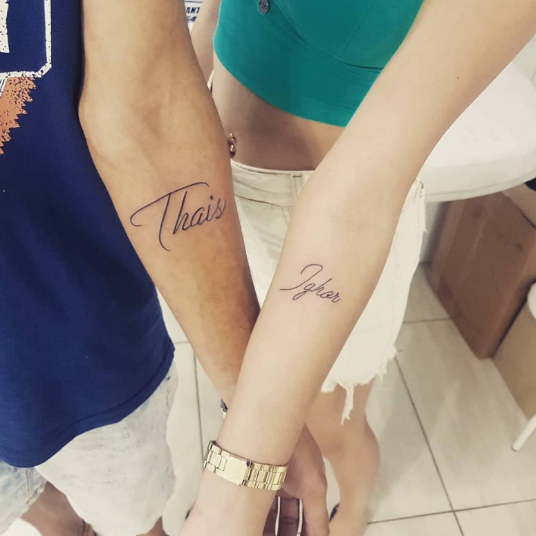 44 ideias de tatuagem de casal para você se inspirar