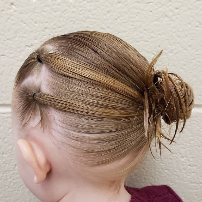 penteado de chucha infantil