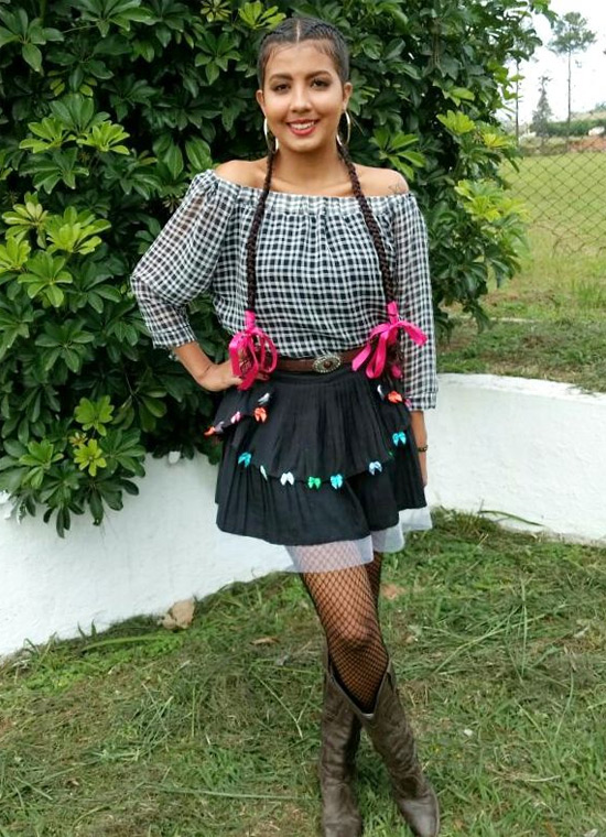 saia rodada para festa junina