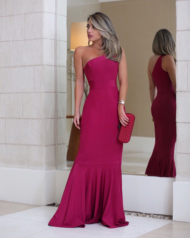 vestido pink longo madrinha