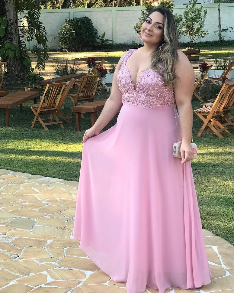 vestido rose madrinha curto