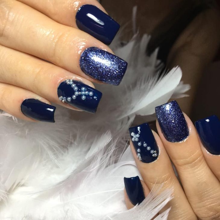 Featured image of post Unha De Gel Decorada Azul As unhas de gel decoradas ficam ainda mais valorizadas