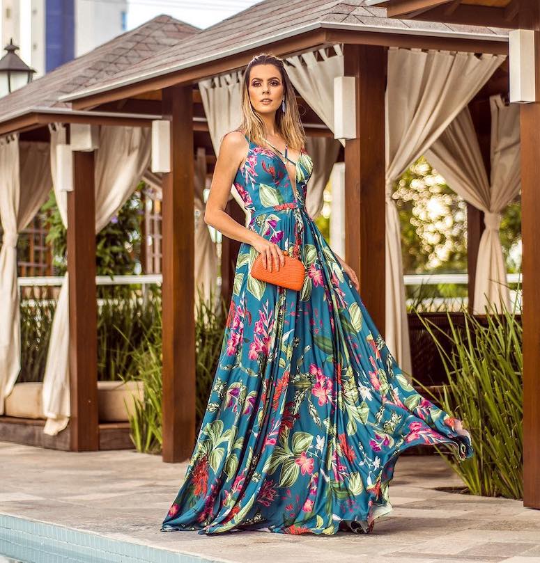 vestido para casamento praia convidados