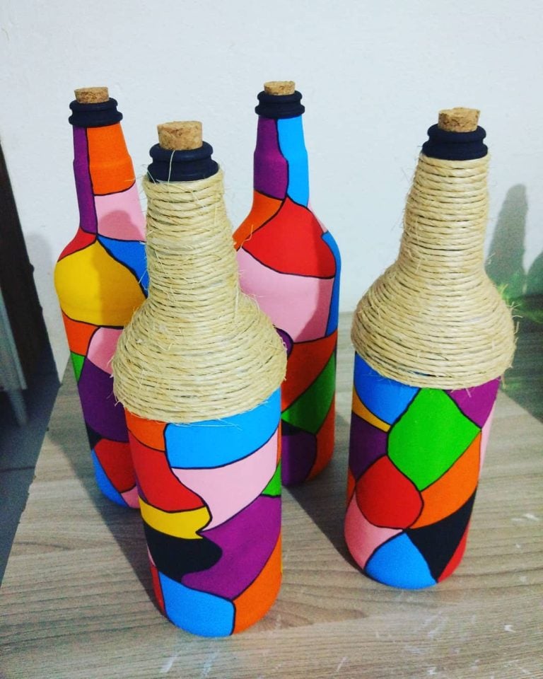 Garrafas decoradas: 100 fotos e tutoriais para enfeitar qualquer ambiente
