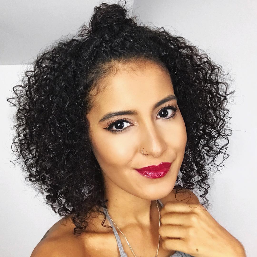 Camila Rocha Penteado Para Cabelo Cacheado Curto Fotos E V Deos Encantadores