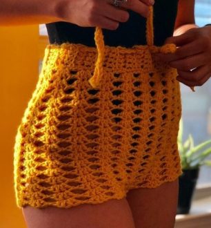 Shorts de crochê: 50 fotos e tutoriais para uma peça supercharmosa