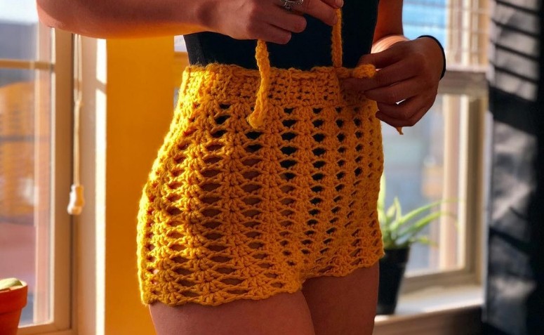 Shorts de crochê: 50 fotos e tutoriais para uma peça supercharmosa