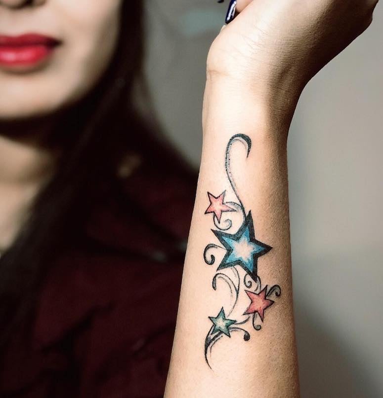 Tatuagem de estrela feminina veja 80 inspirações e seus