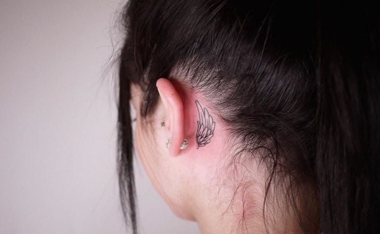 Tatuagem atrás da orelha: 70 ideias diferentes para você se inspirar