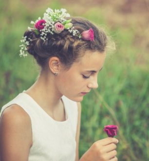 40 fotos de penteado para daminha que são de arrancar suspiros