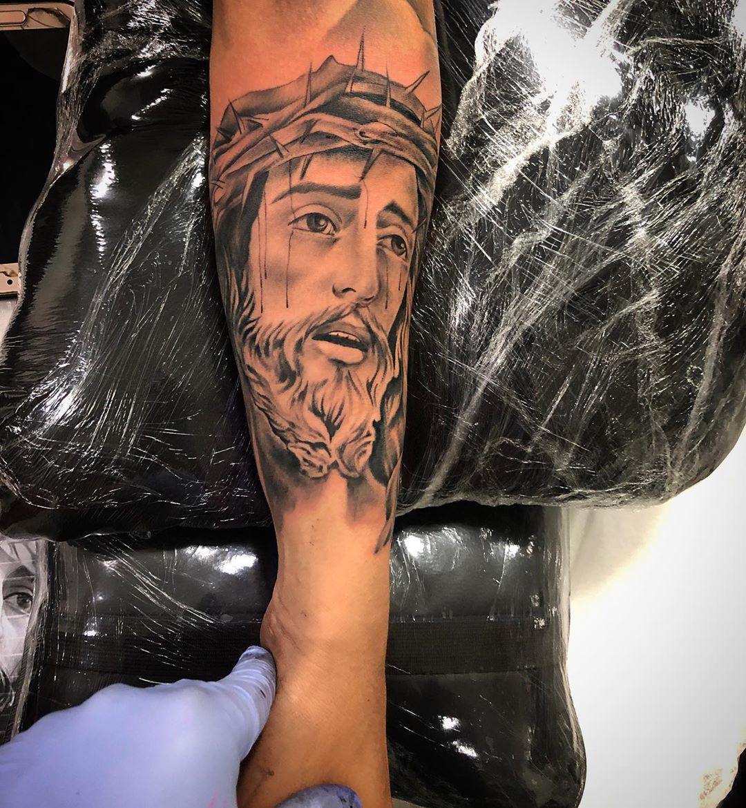 Featured image of post Tatuagem Jesus Cristo Realista Ser julgado jesus por ti ou recebido com gratid o