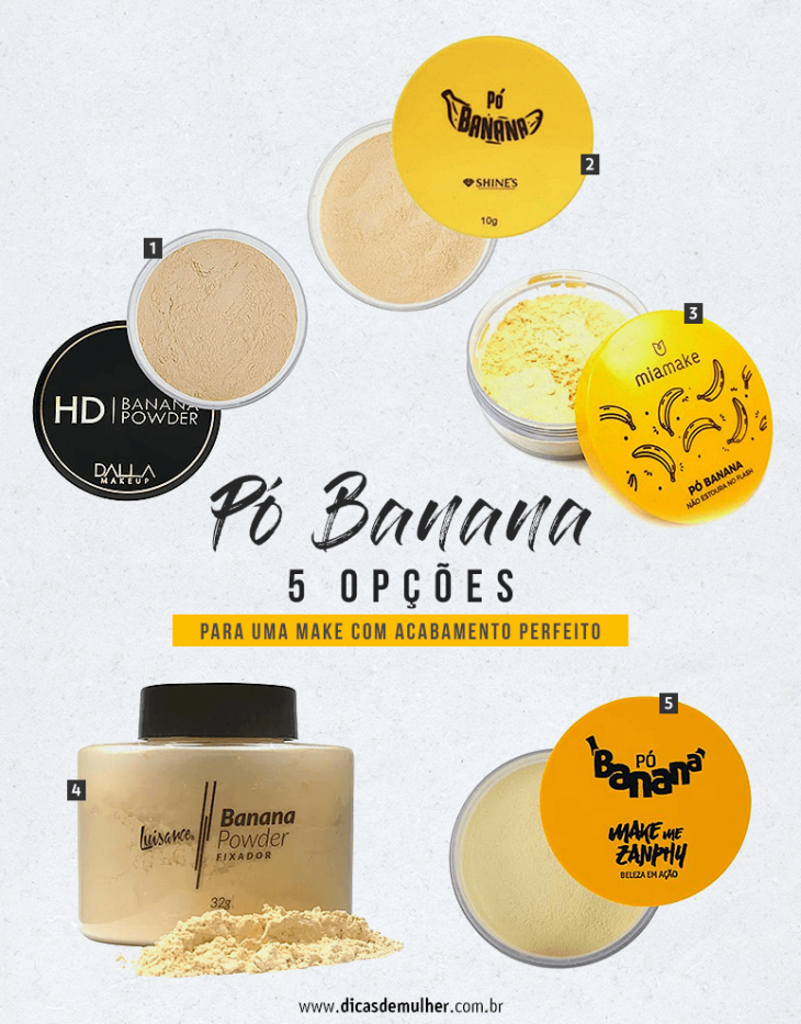 Pó banana: o que é, diferenças para o pó translúcido e como usar