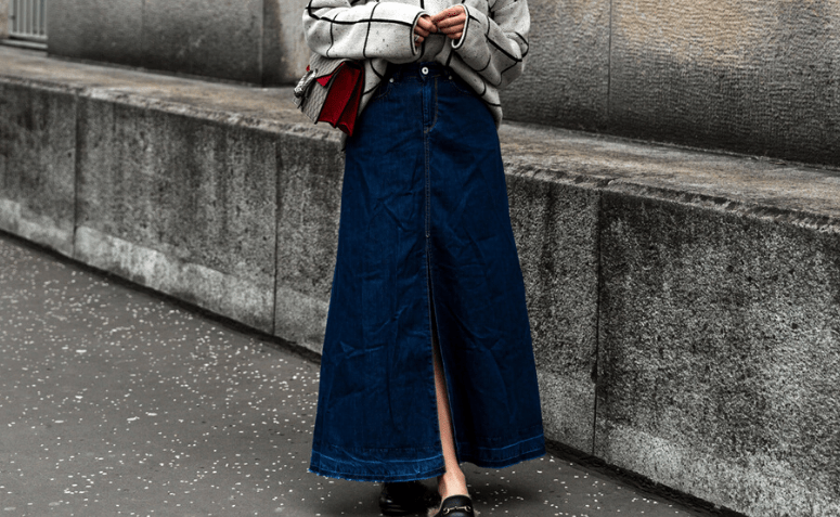 Saia jeans longa: 18 looks com essa peça que nunca sai de moda