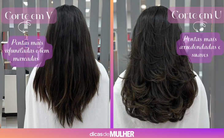 Corte em V: 30 ideias para diferentes curvaturas e comprimentos