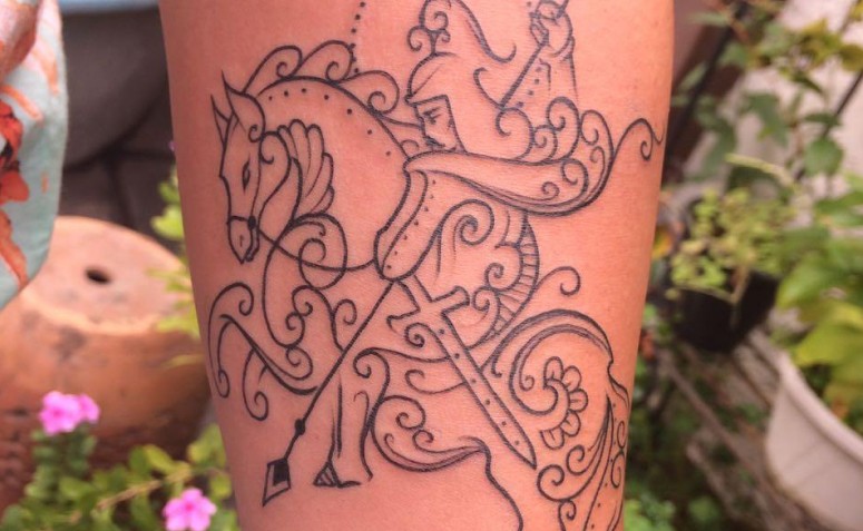 70 tatuagens de São Jorge que vão trazer proteção pra sua vida