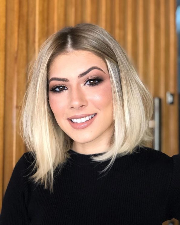 Long bob loiro: 50 inspirações para você se apaixonar