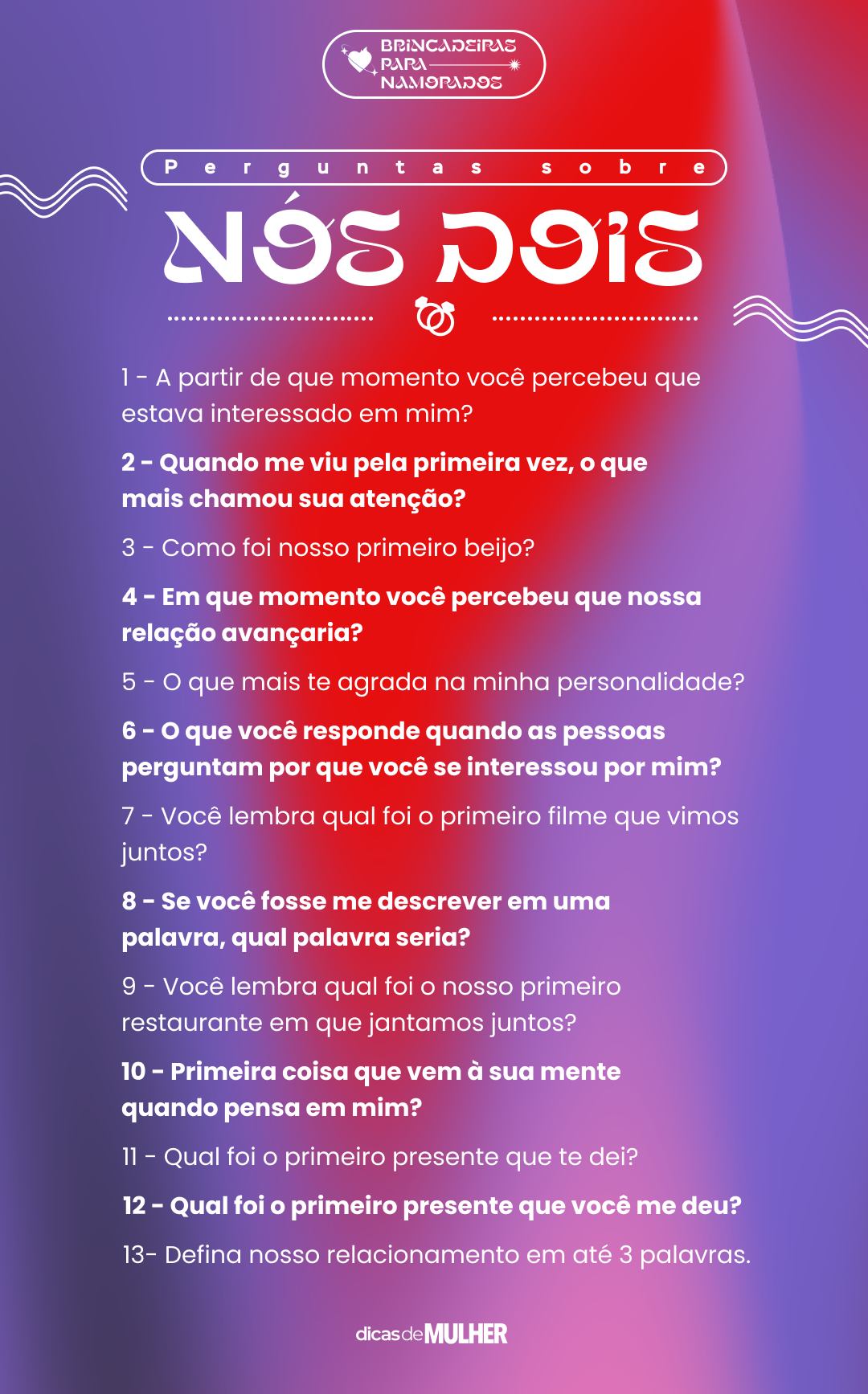 Questionário Brincadeiras para Fazer com a Namorada O blog