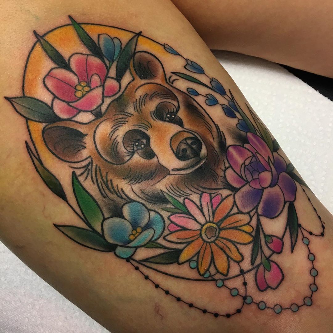 Tatuagem de urso feminina 85 ideias para se inspirar