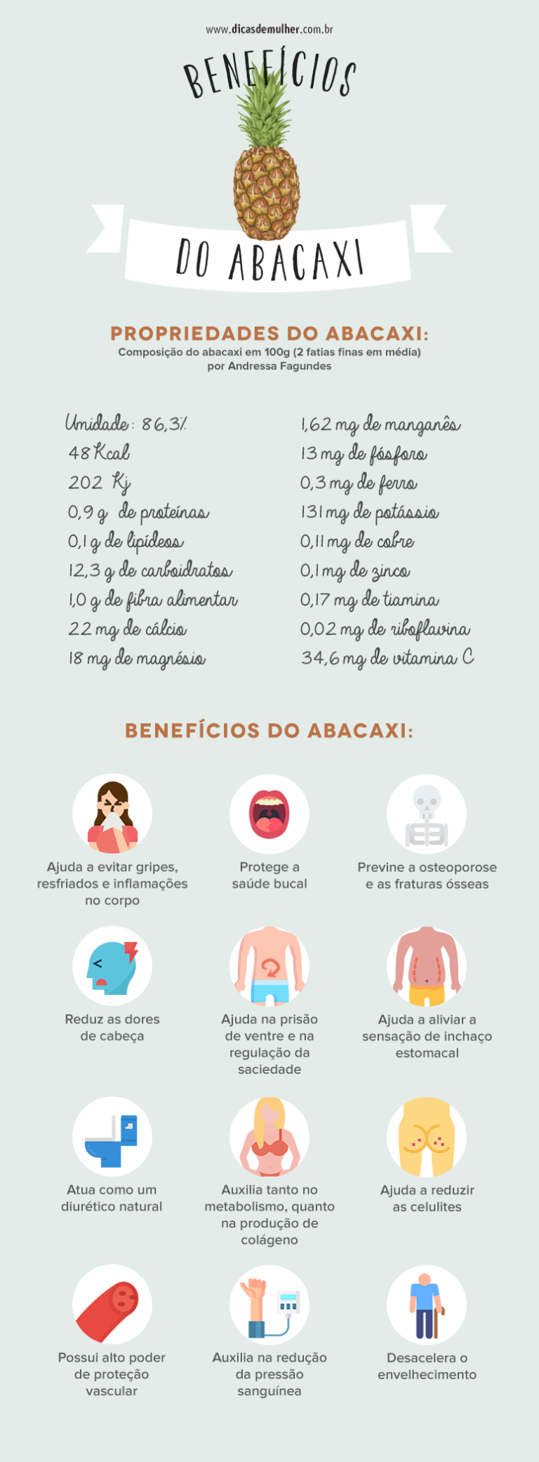 Benefícios do abacaxi: receitas + 12 motivos para consumir a fruta
