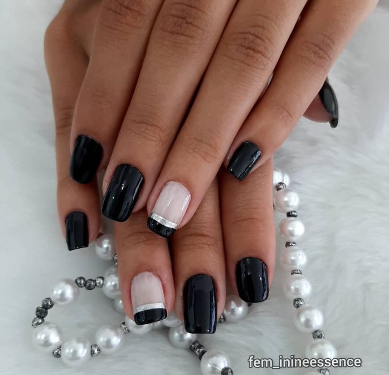 Unhas decoradas preto e branco: 50 ideias incríveis + 3 tutoriais