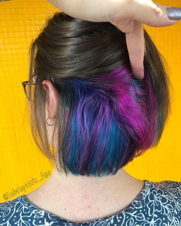 Cabelo pintado na nuca: 30 fotos apaixonantes + tutoriais para arrasar