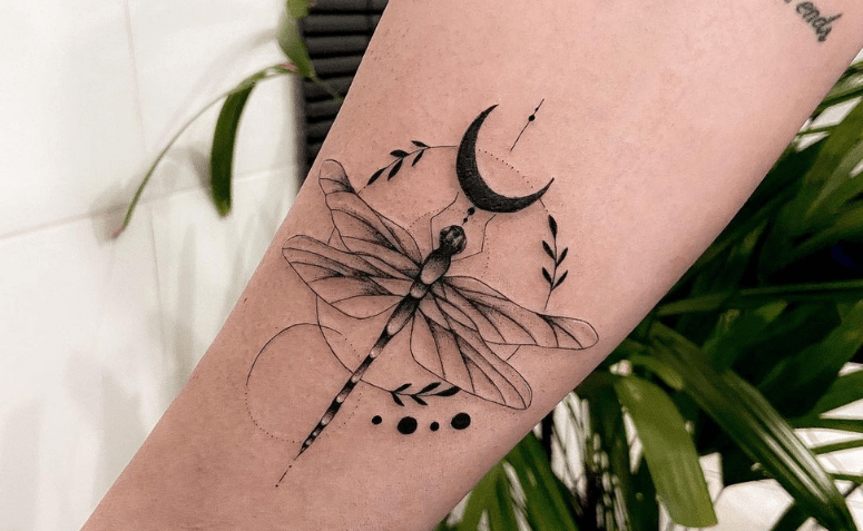 50 inspirações de tatuagem de libélula para quem ama a liberdade