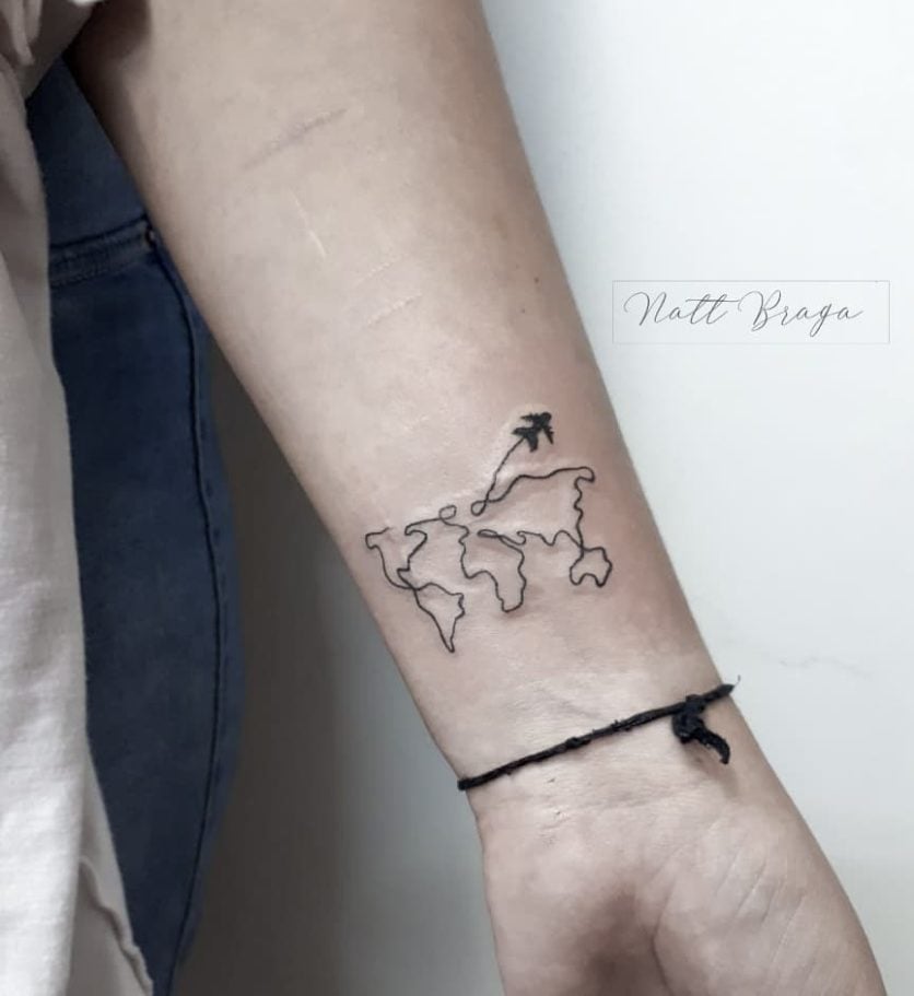 Tatuagem de viagem: 50 ideias para quem ama se aventurar
