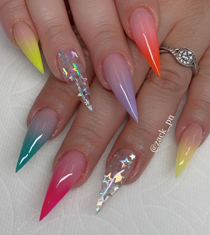 Unhas stiletto decoradas: 80 ideias e como fazer em casa