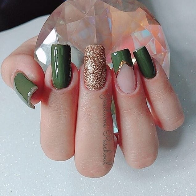 Unhas decoradas verdes: 50 ideias incríveis para adotar essa cor