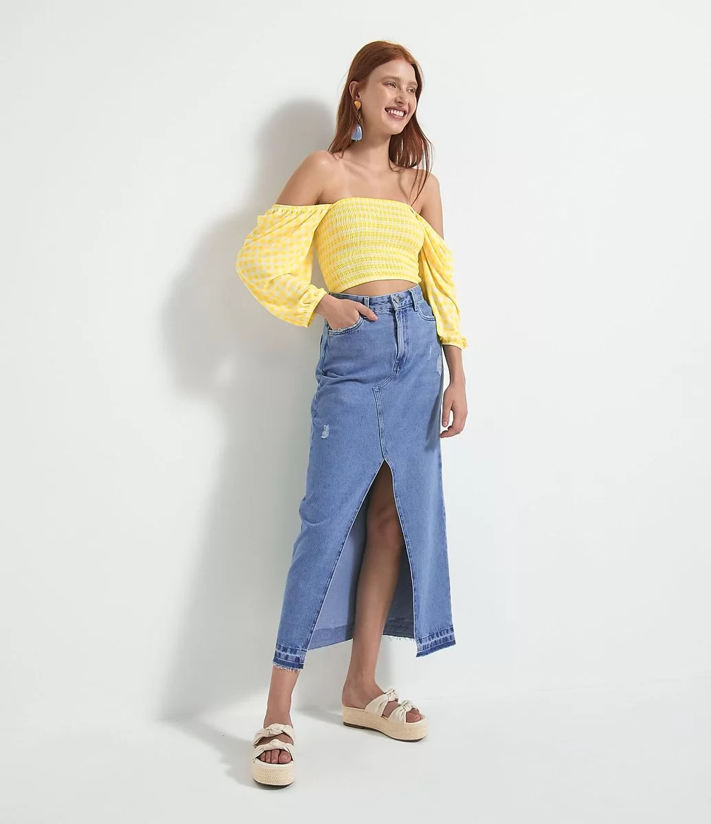 cropped xadrez 22 1 - 30 Outfits a cuadros para inspirarte y ponerte en tendencia