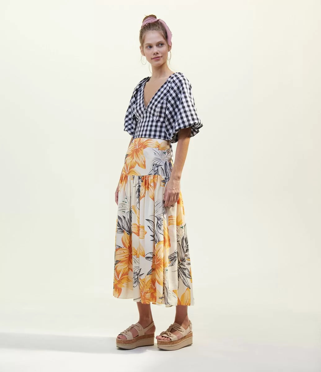 30 Outfits a cuadros para inspirarte y ponerte en tendencia cropped xadrez 24 1 - 30 Outfits a cuadros para inspirarte y ponerte en tendencia