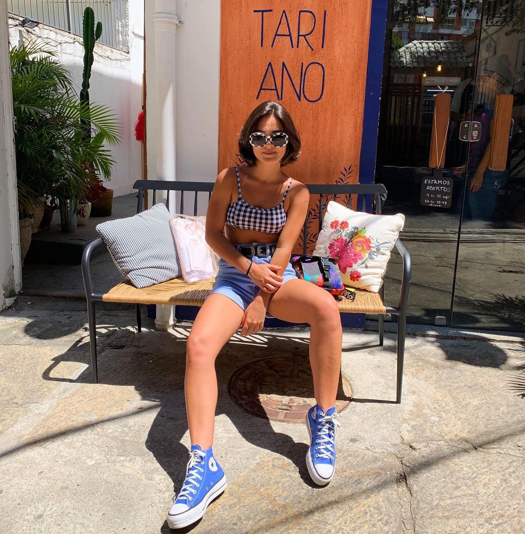 cropped xadrez 7 1 - 30 Outfits a cuadros para inspirarte y ponerte en tendencia