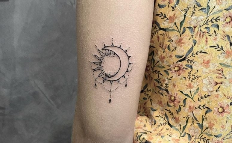 105 fotos de tatuagem sol e lua lindas e variadas cheias de significado