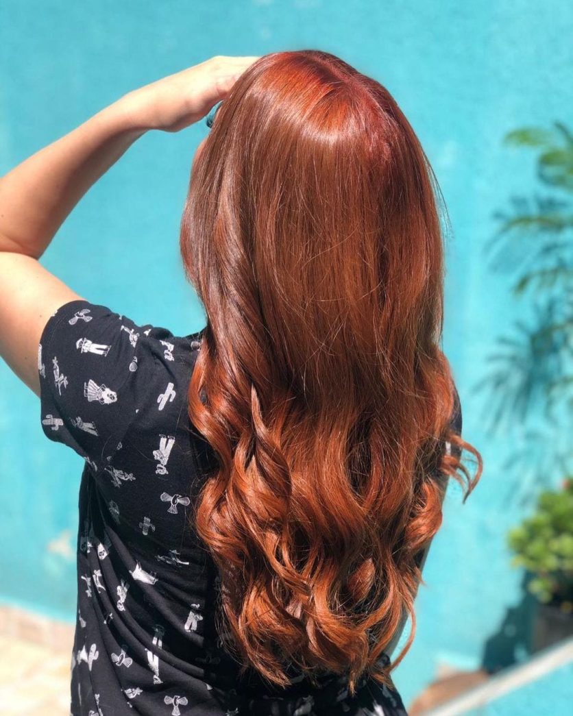 Cabelo ruivo escuro: 30 fotos apaixonantes e tutoriais para atingir o tom