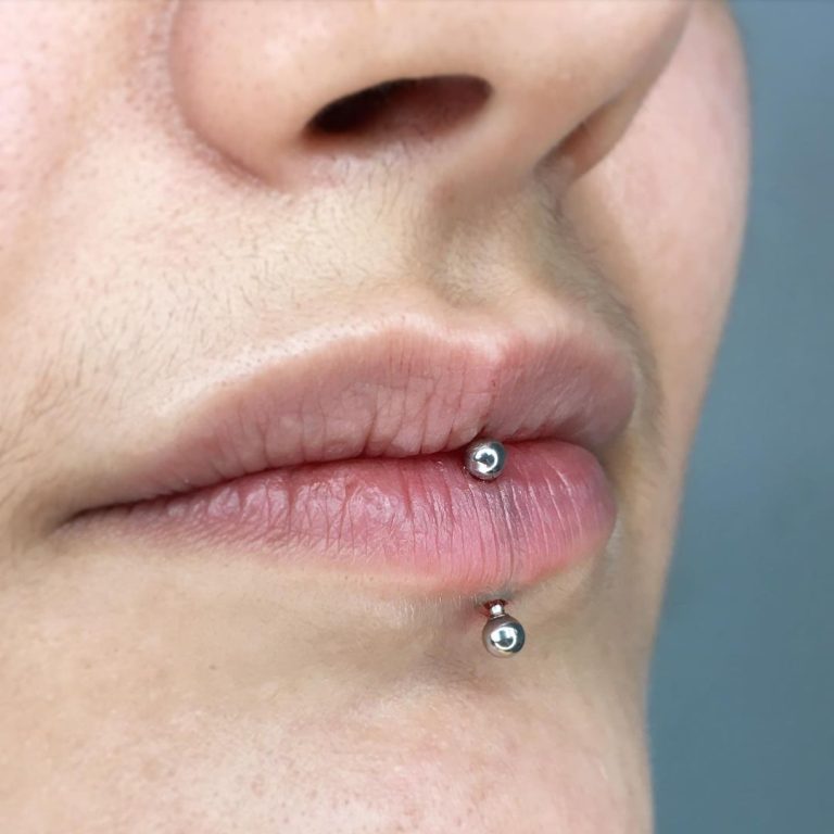 Piercing labret 15 inspirações, vídeos e dicas da body piercer