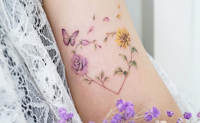 50 fotos de tatuagem de girassol no braço para iluminar o seu dia