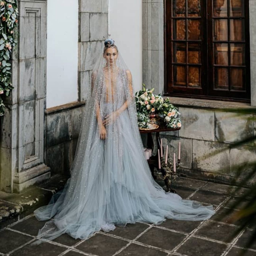 Vestido de noiva azul significado + 45 modelos deslumbrantes [FOTOS]