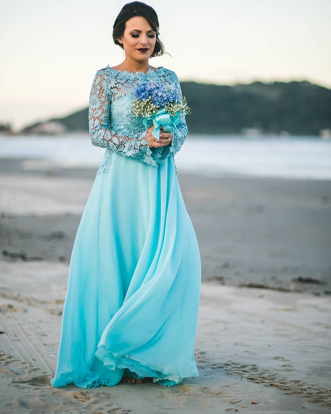 Vestido de noiva azul significado + 45 modelos deslumbrantes [FOTOS]