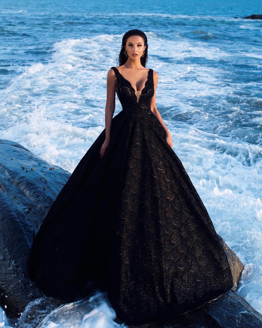 Vestido de noiva preto 75 ideias para quem não é nada tradicional