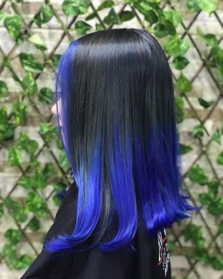 Cabelo azul nas pontas: 60 ideias que esbanjam charme e atitude