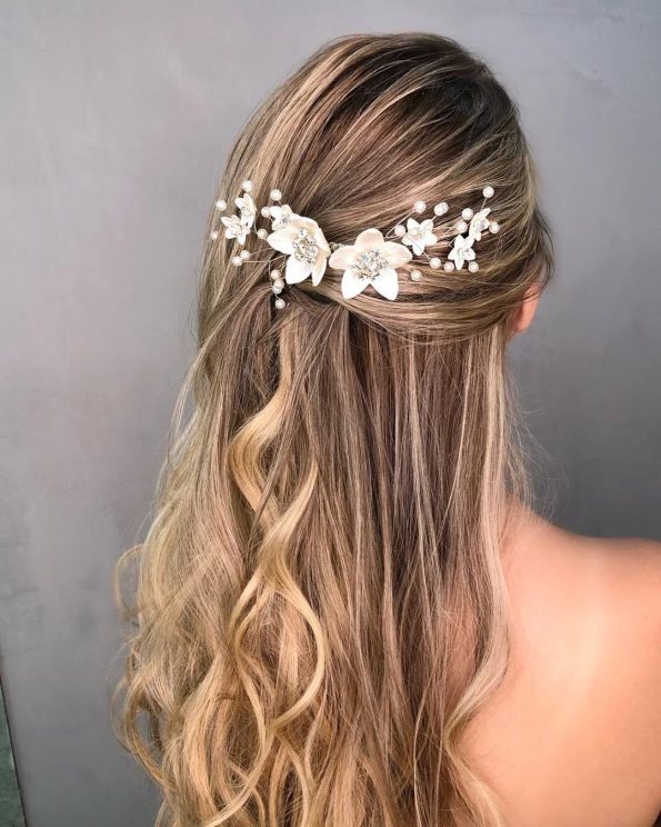 Penteado solto para noiva: 60 fotos que mostram como eles são incríveis