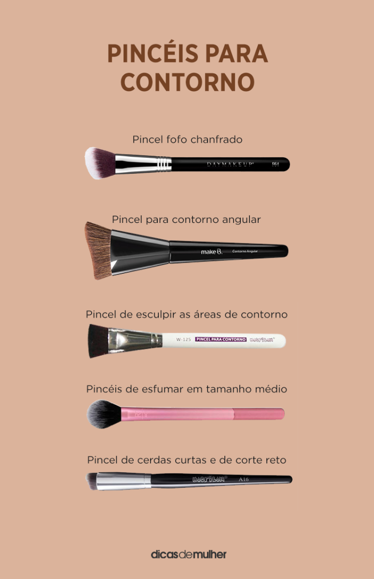 Pincel para contorno: tipos, onde comprar e dicas de maquiadora