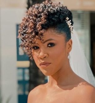 40 fotos de penteado de noiva com cabelo curto para brilhar no altar