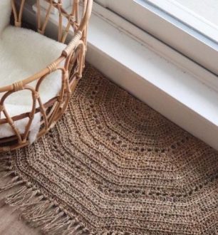 65 ideias de tapete de crochê para quarto que vão renovar o seu cantinho